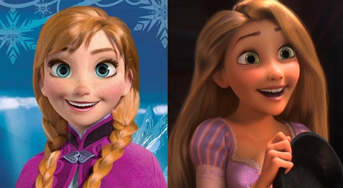 Rapunzel e Anna